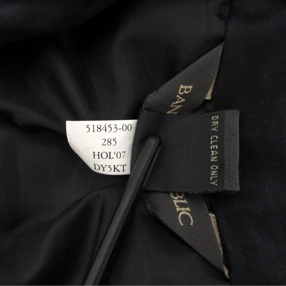 Banana Republic Silk Tie Neck Halter Top Womens Small Black Y2K Office Glam - Picture 11 of 12